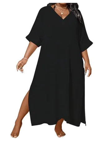 Plus Size Swimsuit, Black