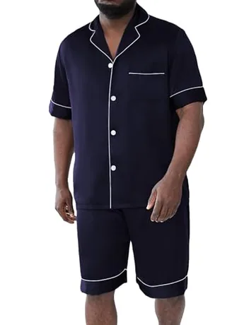 Satin Sleep Set, Navy