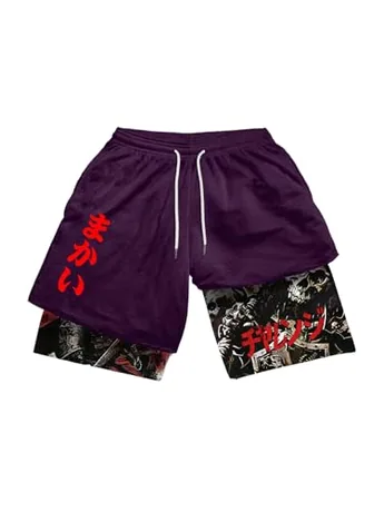 Graphic Shorts, Purple (Small)