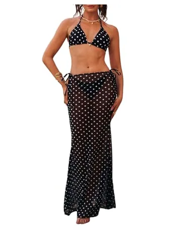 Halter Swimsuit, Black (Large)