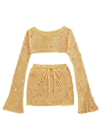 Sequin Swimsuit, Yellow