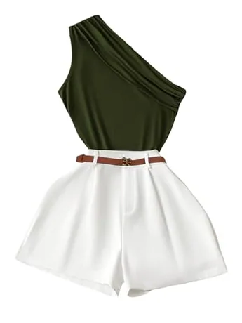 Sleeveless Outfit Set, Multicolour