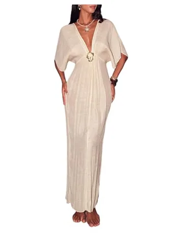 Maxi Swimsuit, Beige
