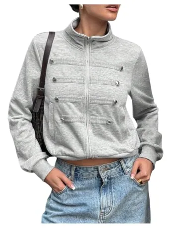 Long Sleeve Jacket, Grey
