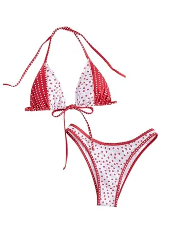 Floral Swimsuit, Red
