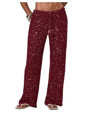 Sequin Swimsuit, Burgundy