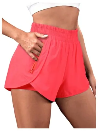 High Waisted Shorts, Pink