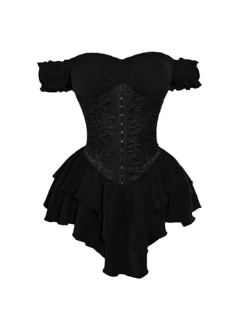 Off Shoulder Dress, Black