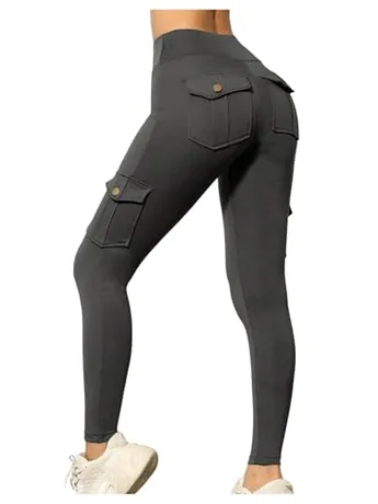 High Waisted Leggings, Grey