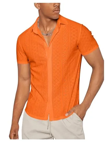 Short Sleeve Shirt, Orange