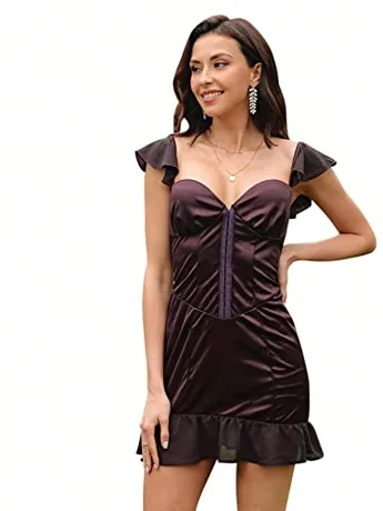 Mini Bodycon Dress, Coffee