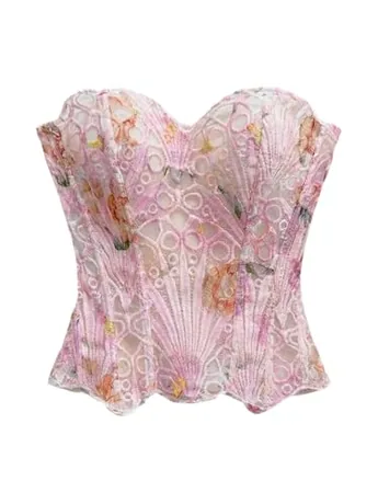 Lace Corset Top, Multicolour