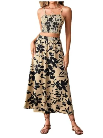 Maxi Floral Outfit Set, Multicolour