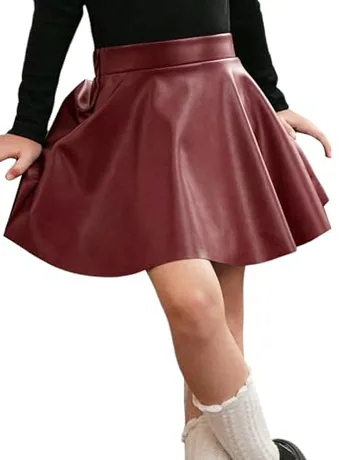Mini Skirt, Burgundy (6 Years)