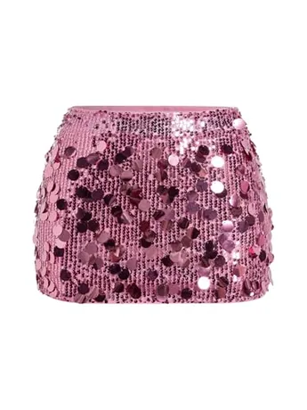 Mini Sequin Skirt, Pink