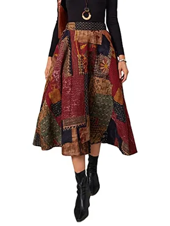 Midi Skirt, Multicolour