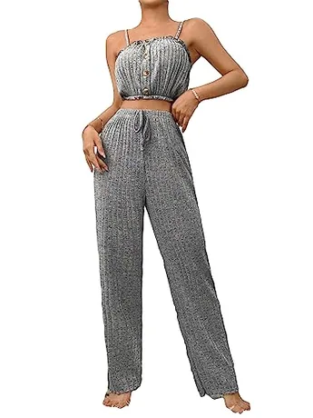 Knit Sleep Set, Grey