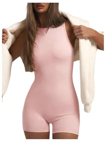 Bodycon Jumpsuit, Pink