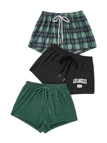 Plaid Sleep Set, Green