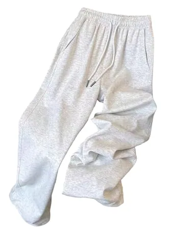 Wide Leg Leggings, Grey (Medium)