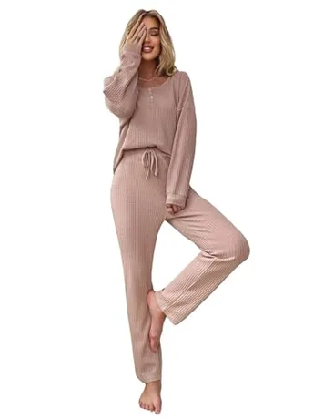 Knit Sleep Set, Pink