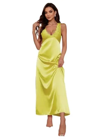 Satin Sleep Set, Yellow