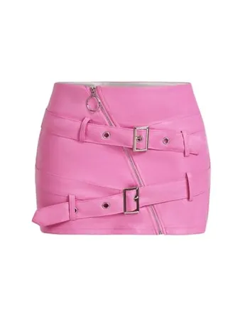 Mini Bodycon Skirt, Hot Pink (Small)