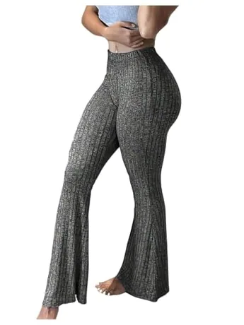 Ribbed Leggings, Grey