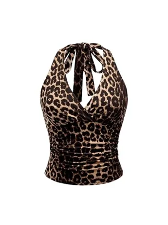 Leopard Cami, Multicolour (Large)