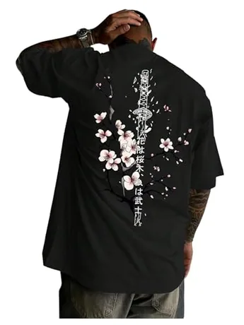 Short Sleeve Graphic T-Shirt, Black