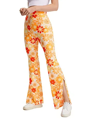 High Waisted Trousers, Orange