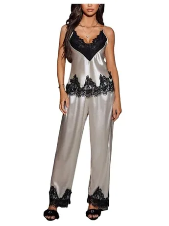 Lace Sleep Set, Beige