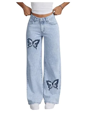 Wide Leg Denim Jeans