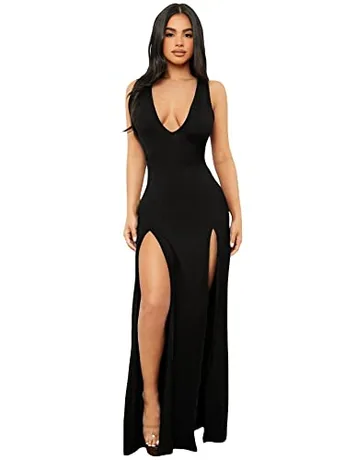 Maxi Bodycon Dress, Black
