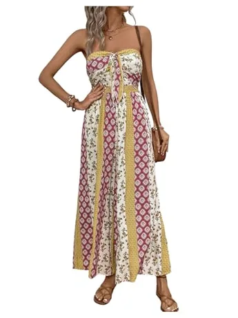 Wide Leg Jumpsuit, Yellow