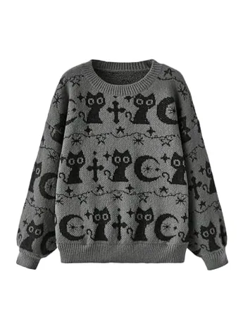 Knit Knitwear, Grey (X-Large)