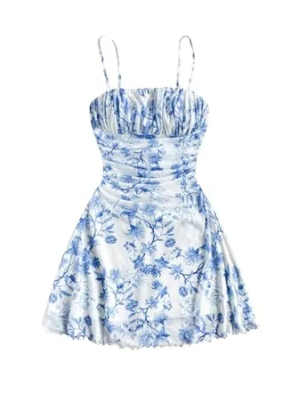 Mini Mesh Dress, Blue (Small)