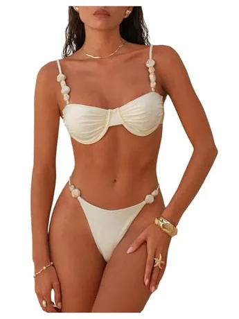 Ruched Swimsuit, Yellow
