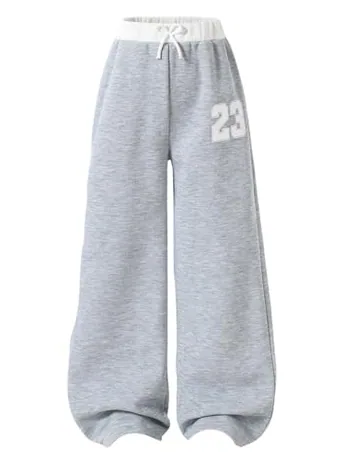 Wide Leg Leggings, Grey (8 Years)