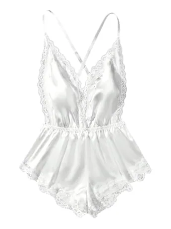 Lace Bodysuit, White