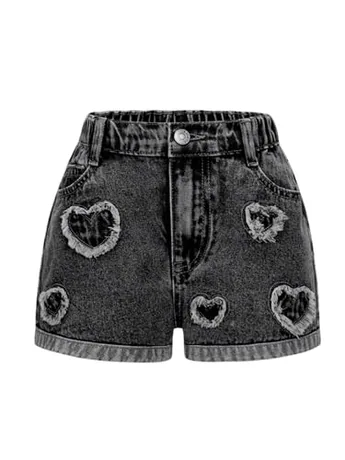 High Waisted Denim Jeans, Grey (11 Years)