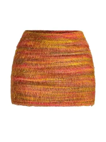 Mini Tie Dye Skirt, Orange (Large)