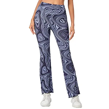 Floral Trousers, Navy (X-Large)