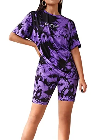 Tie Dye Outfit Set, Purple