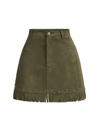 Mini Skirt, Olive