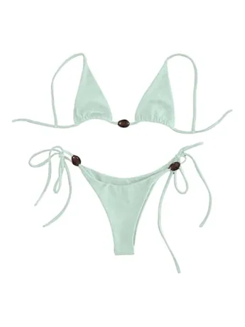 Halter Swimsuit, Mint (XX-Small)