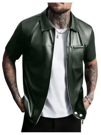 Short Sleeve Shirt, Olive (Small)