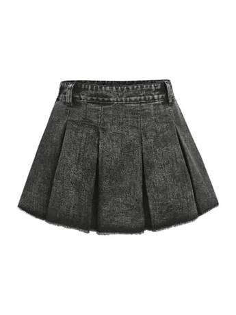 Mini Denim Skirt, Grey (15 Years)