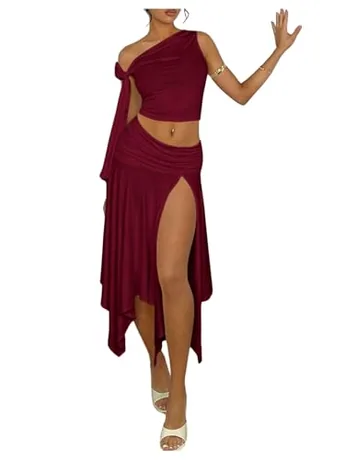 Outfit Set, Burgundy (Small)