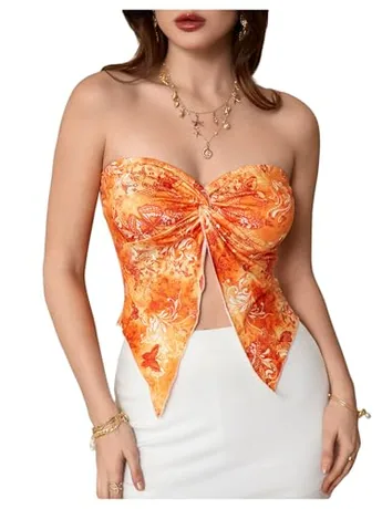 Tube Top, Orange